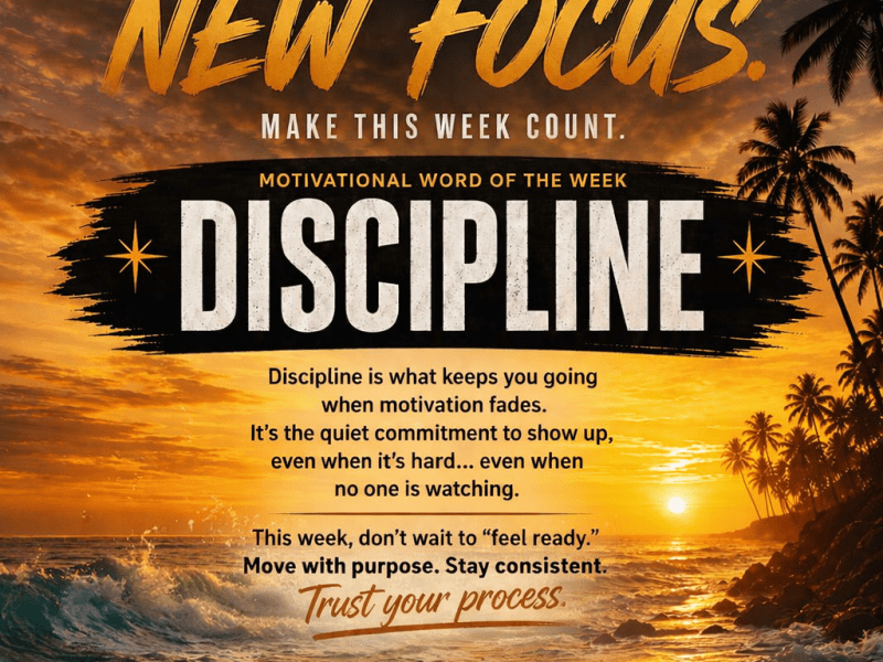 New Week. New&nbsp;Focus.